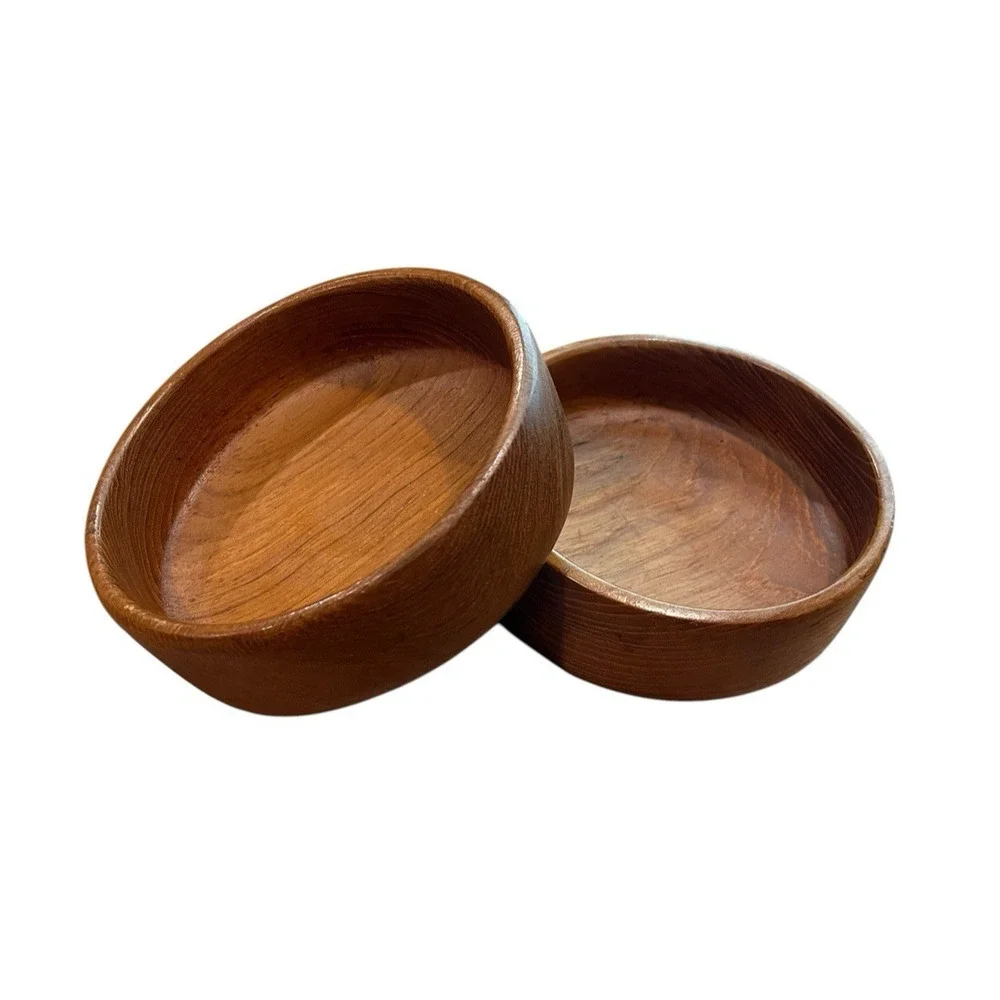 Rustic Wooden Bowls Small Snack Bowls Set of 2